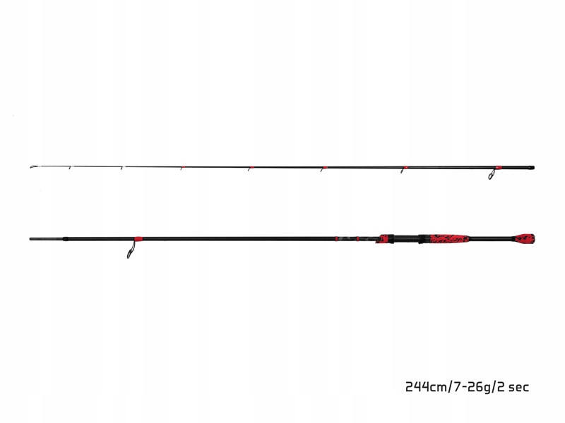 Wędka spinningowa spinning Delphin RedCODE 244cm 7-26g