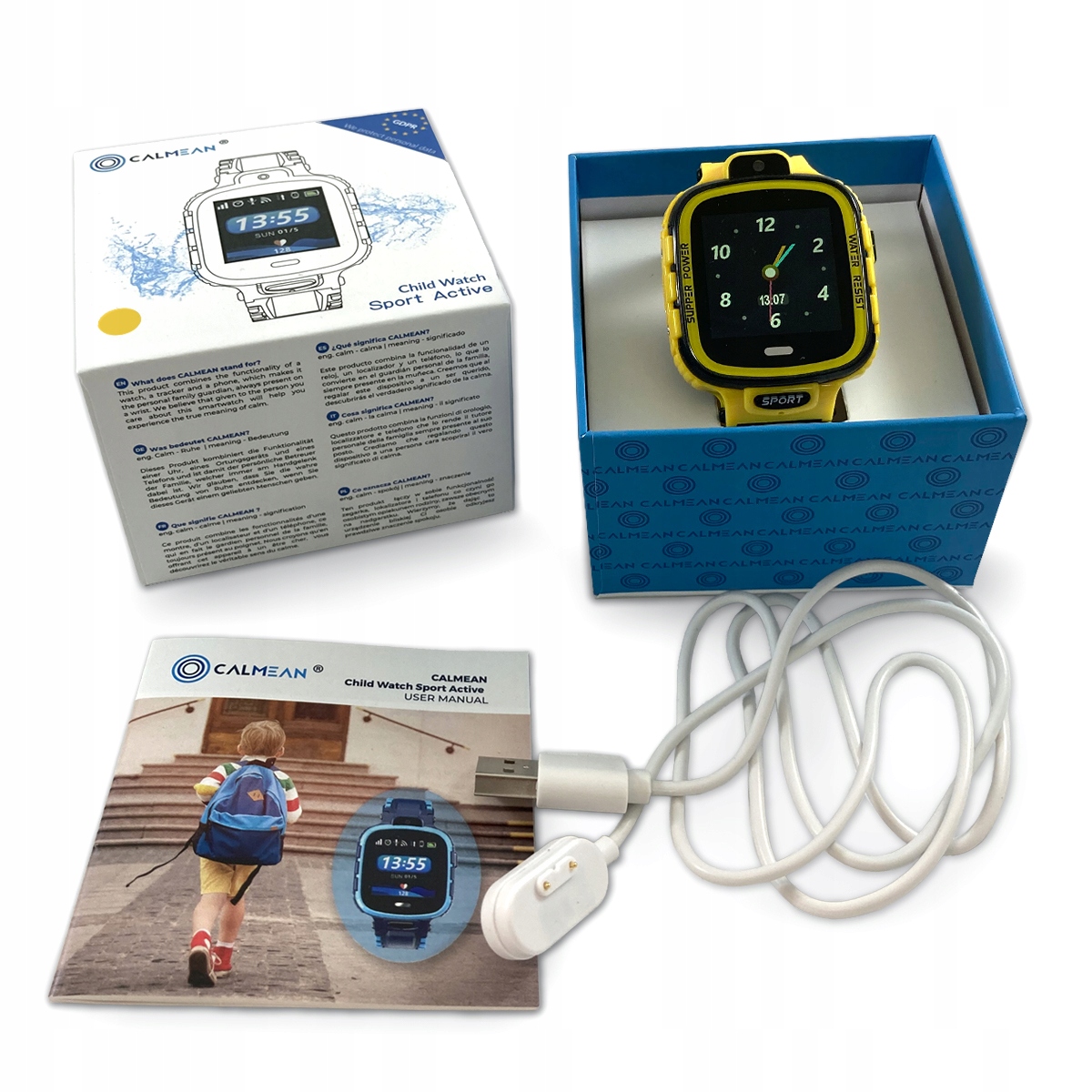 KIDS SMARTWATCH CALMEAN ACTIVE POLSKIE MENU Komunikacja Wi-Fi sieć GSM