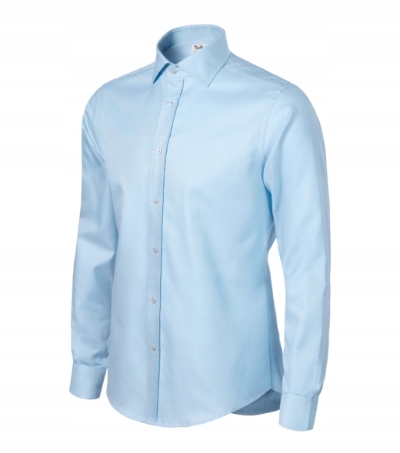 Pánská košile bavlna slim elegantní easy care Micro Twill modrá 264 3XL