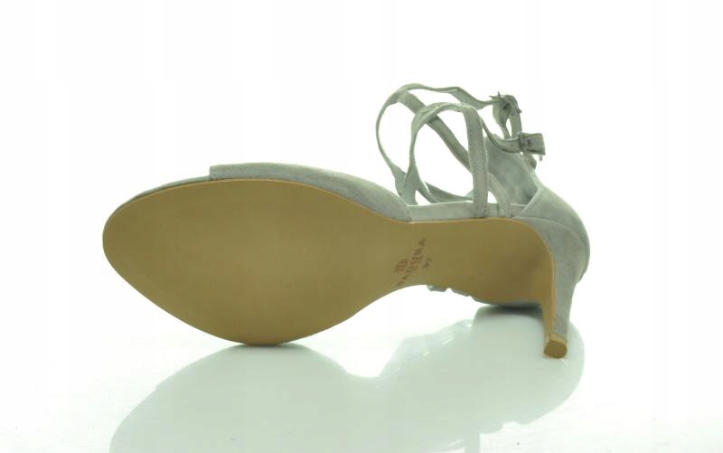 BADURA 4332-69 POPIEL SANDAŁ SZPILKA R.36 Materiał zewnętrzny welur