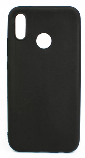 

Czarne silikonowe etui case na Huawei P20 Lite