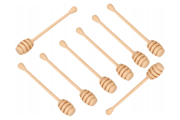 Medovník Naběračka Na Med Dřevěná 18 CM Lžíce Na Med Sirup 100