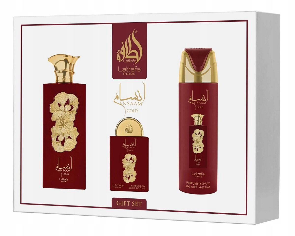 Lattafa Ansaam Gold Sada parfémovaná voda 100ml voda 20ml deodorant