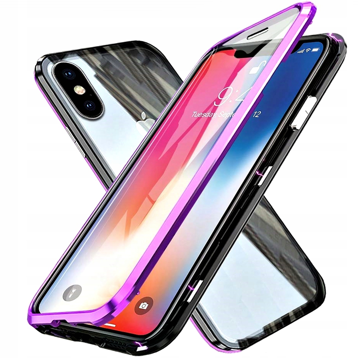 

Etui Aluminiowe Dual Glass 360° Do Iphone Xs Max