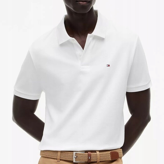Polokošile Tommy Hilfiger bavlněné bílé klasické XL (nové)