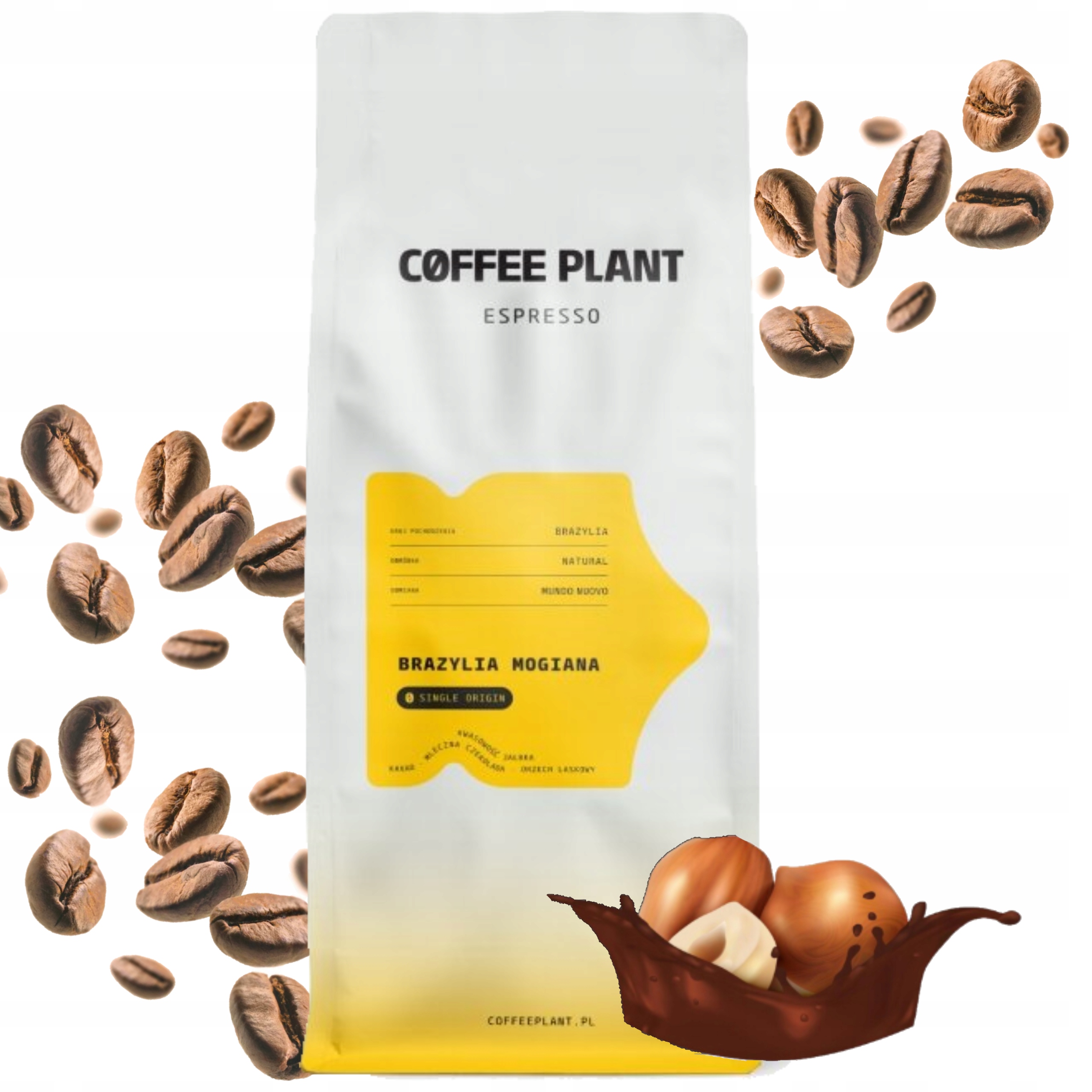 Káva zrnková Coffee Plant Brazílie Mogiana 100% Arabika 1000 g