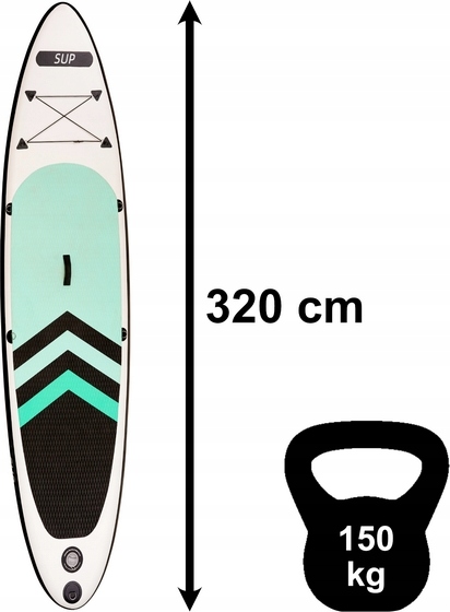 DESKA SUP PADDLE BOARD POMPOWANA WIOSŁO+ POMPKA 320cm Kod producenta K.0056