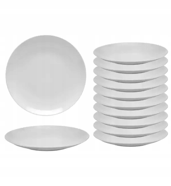 Lubiana Hotel Boss 60x Talerz płytki 28 cm biały porcelana
