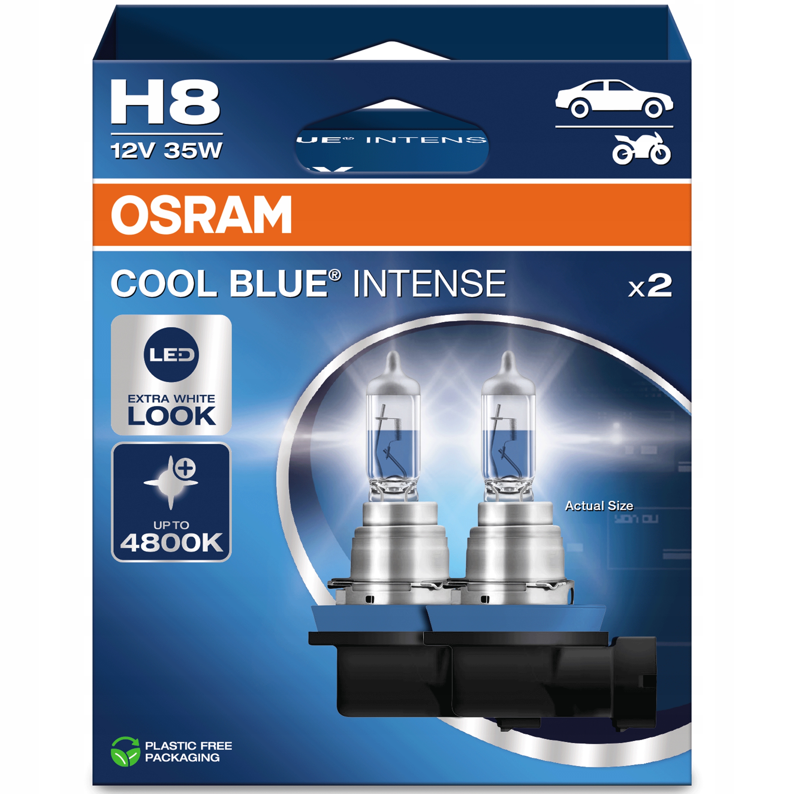 Osram H8 Cool Blue Intense Autožárovky Chladné světlo 4800K