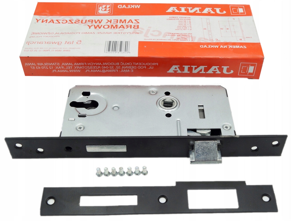 

Zamek Bramowy Jania Na Wkładkę 90/63 (Z112) Prawy