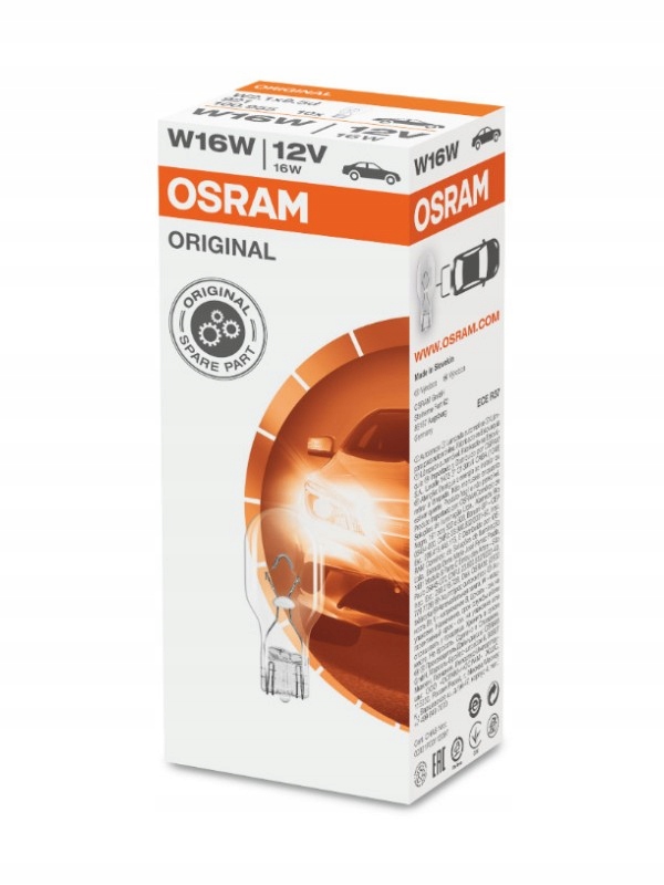 

10x Osram Original Żarówka W16W 12V W2.1X9.5D 921