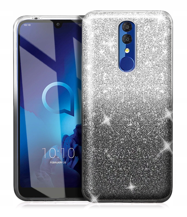 

Etui Shining Brokat do Alcatel 3 2019 Szkło