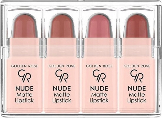 

Golden Rose Nude Matte Zestaw 4 mini pomadek mat