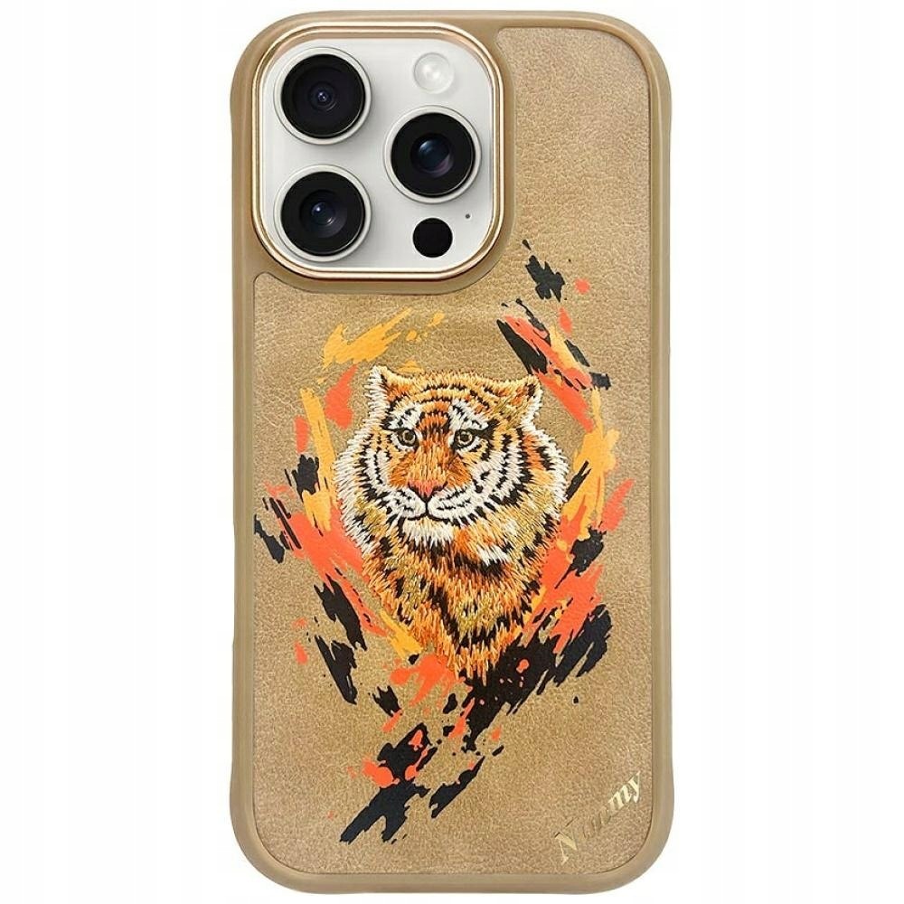 Etui Nimmy Tygrys MagSafe do iPhone 16 Pro Max jasnobrązowy