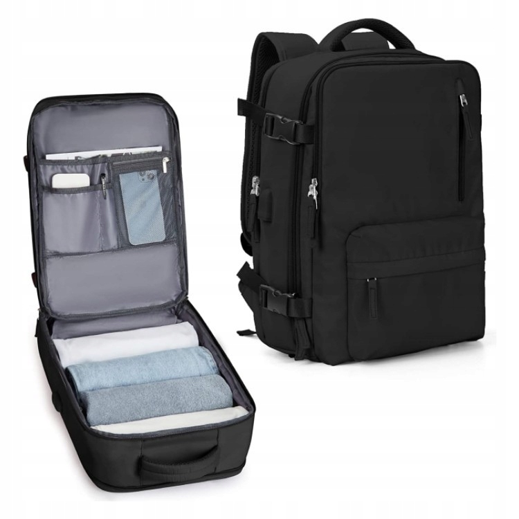 Přenosný Usb Batoh Na Cestovní Zavazadlo 34 L, Taška Dry&wet S Přihrádkou Na Boty