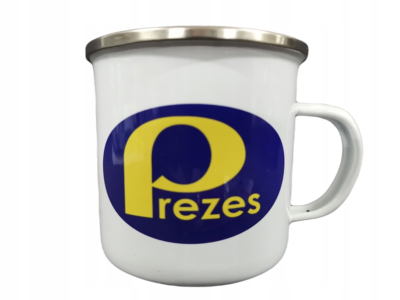 

Prezes kubek emaliowany Prl