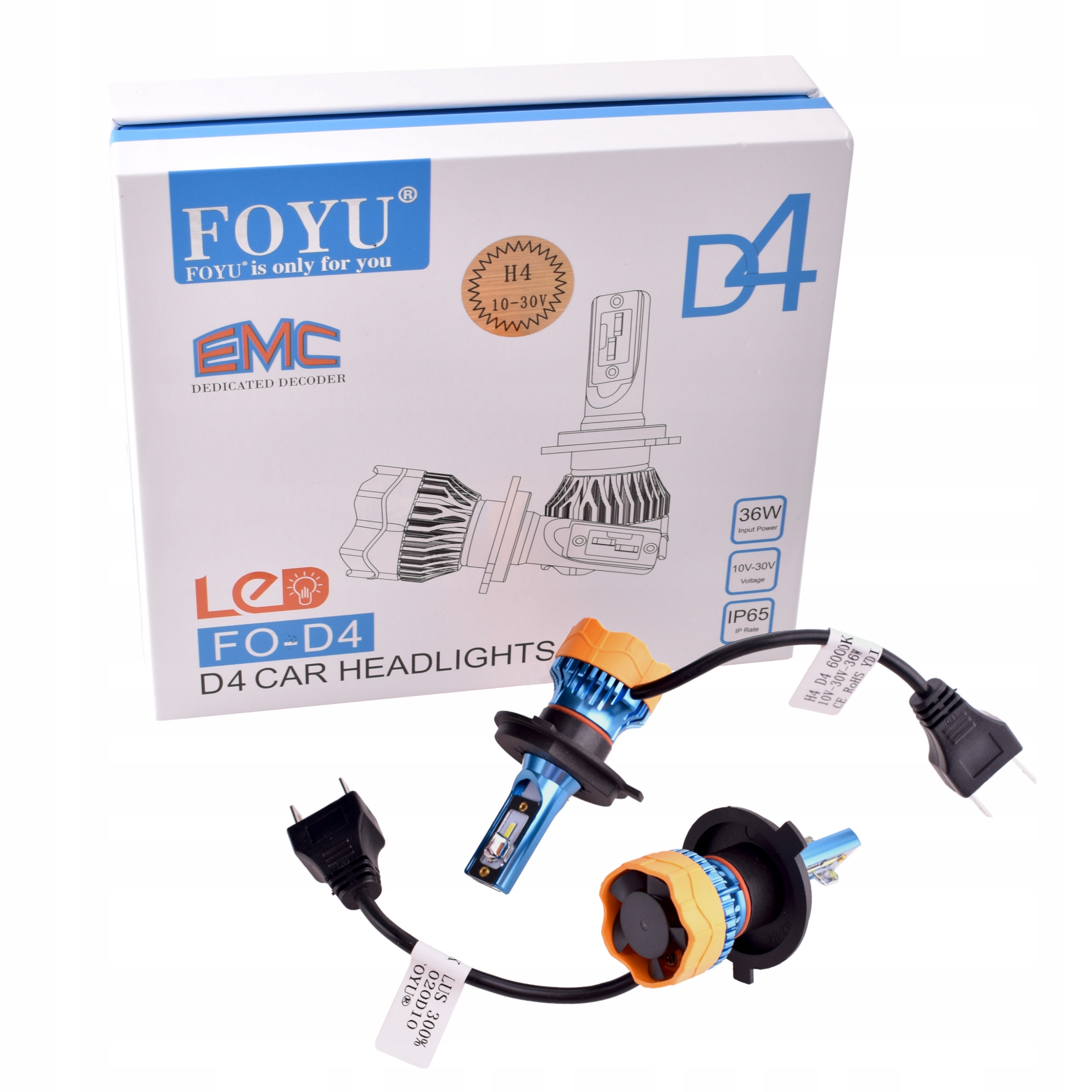 5996312030895 - Светодиодные лампы H4 36W 4200lm 6000K 10-30V без ECE