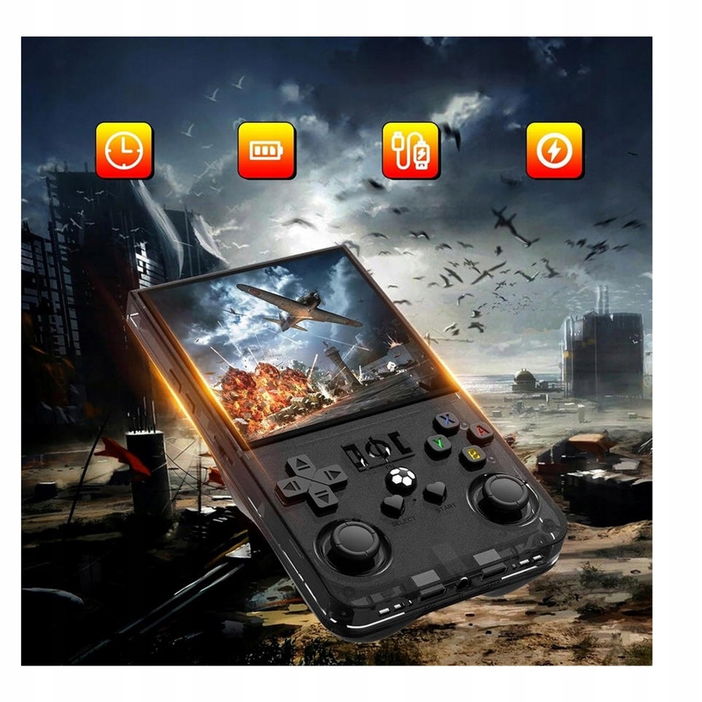 R36 Max Retro Herní Konzole S Joystickem 64 Gb Paměťová Baterie 4000 Mah