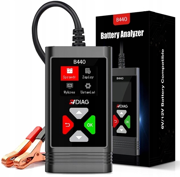 

Tester Do Akumulatorów Baterii 6V 12V 2-220AH j.PL