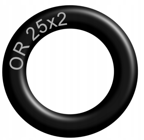 Oring 25x2 NBR70 gumowy uszczelniacz pierścień olejoodporny (1 szt)