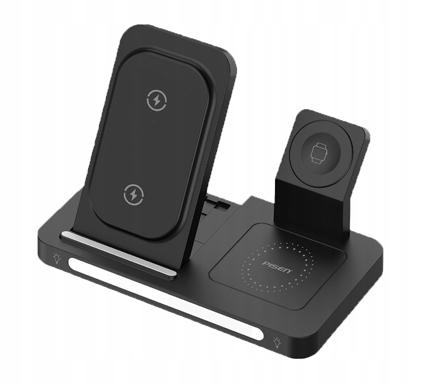 Bezdrátová nabíječka 3v1 Pisen pro Apple iPhone MagSafe Watch AirPods