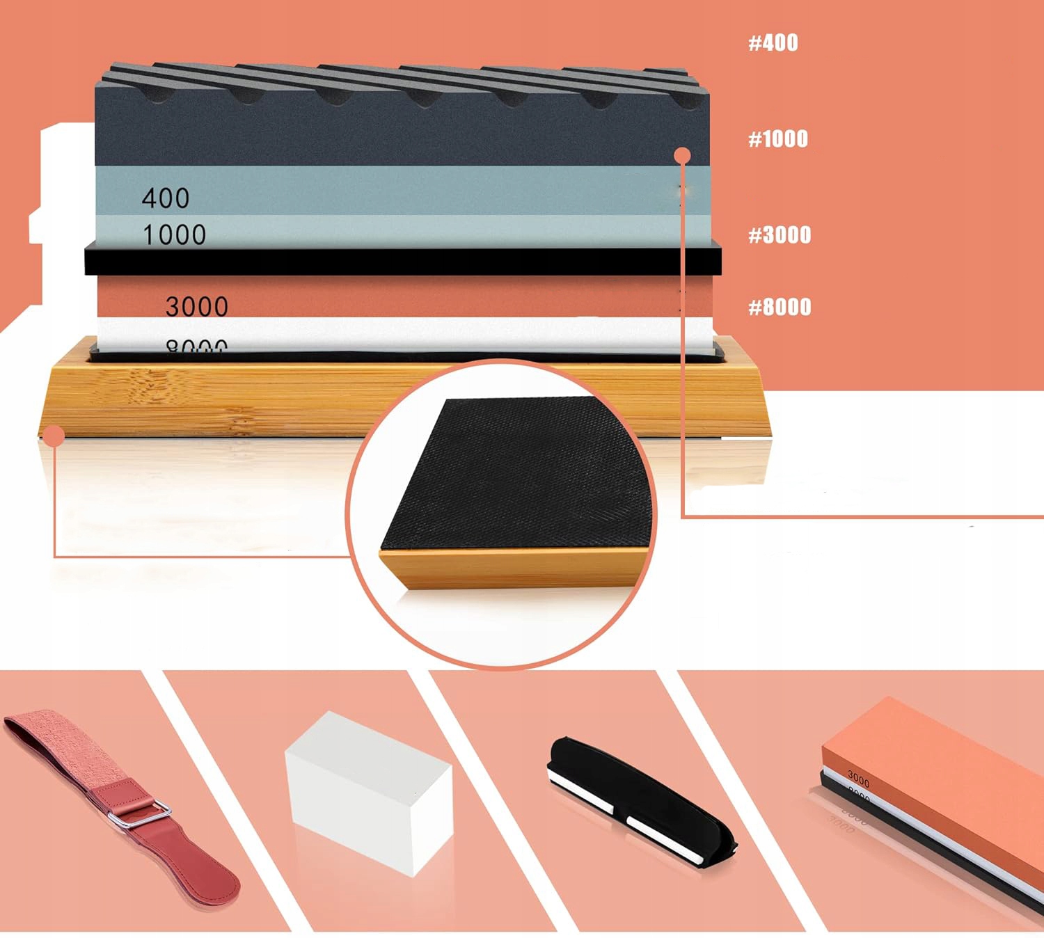 KAMIEŃ WODNY OSEŁKA OSTRZAŁKA DO NOŻY KUCHENNYCH KAMIENIE DO OSTRZENIA Kod producenta 5906111734047