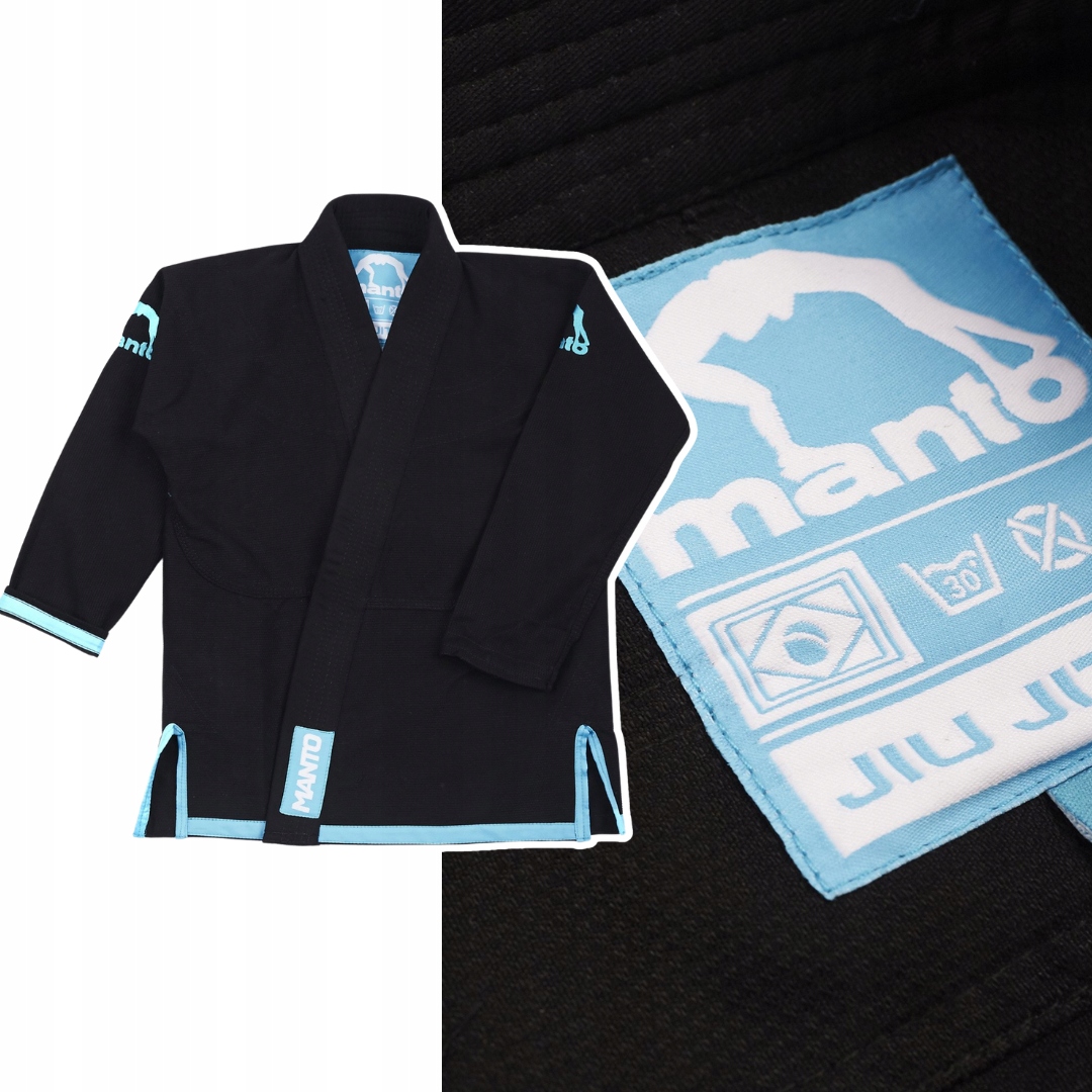 Kimono dziecięce treningowe do Bjj Manto Junior 2.0 Czarne r. M3