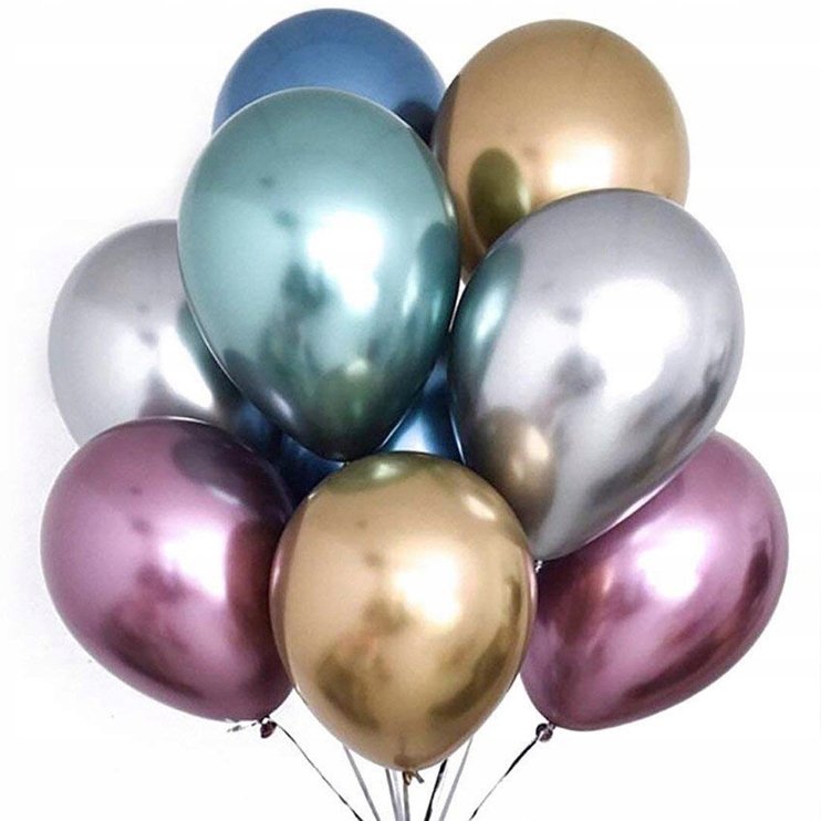 

Zestaw Balony Chrom Mix Kolorów Duże 30cm - 5szt