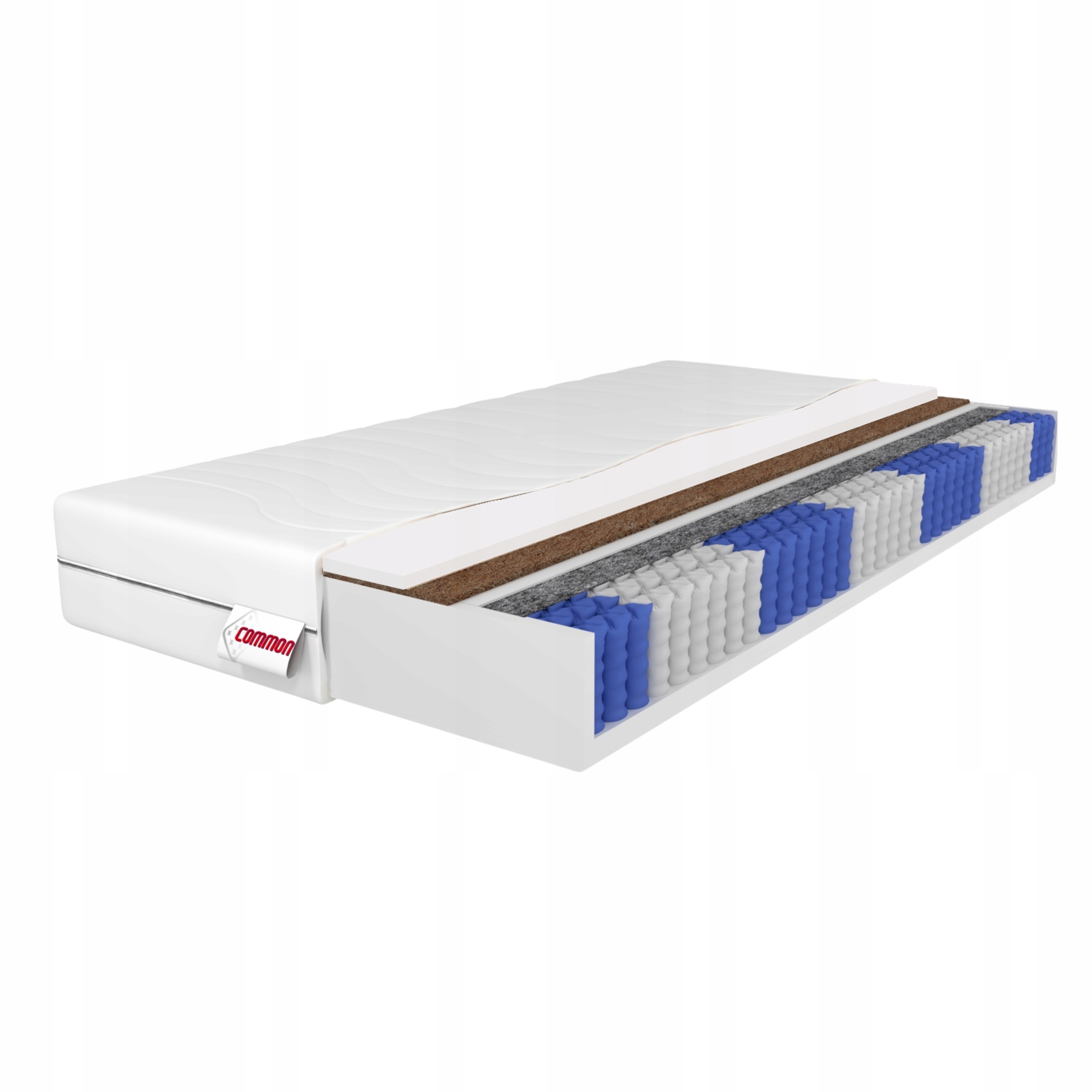 Materac 120x200 Sprężynowy H3 H4 Liber 21cm Kieszeniowy Pikowany Kokosowy