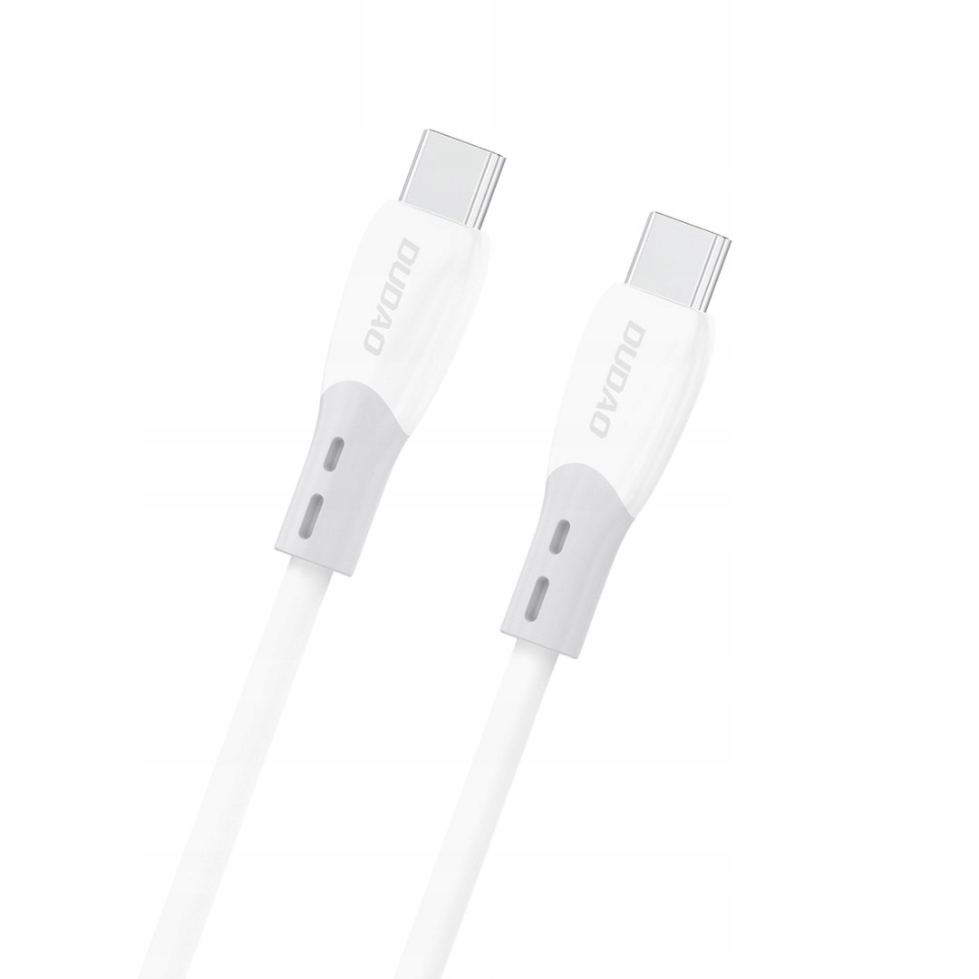 Kabel przewód z silikonowym oplotem Usb-c L25SC 60W 1m biały