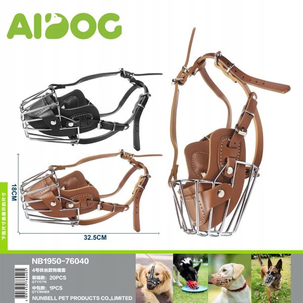 Levně Toaleta pro psy 4 s kovovým košíkem a koženým povrchem