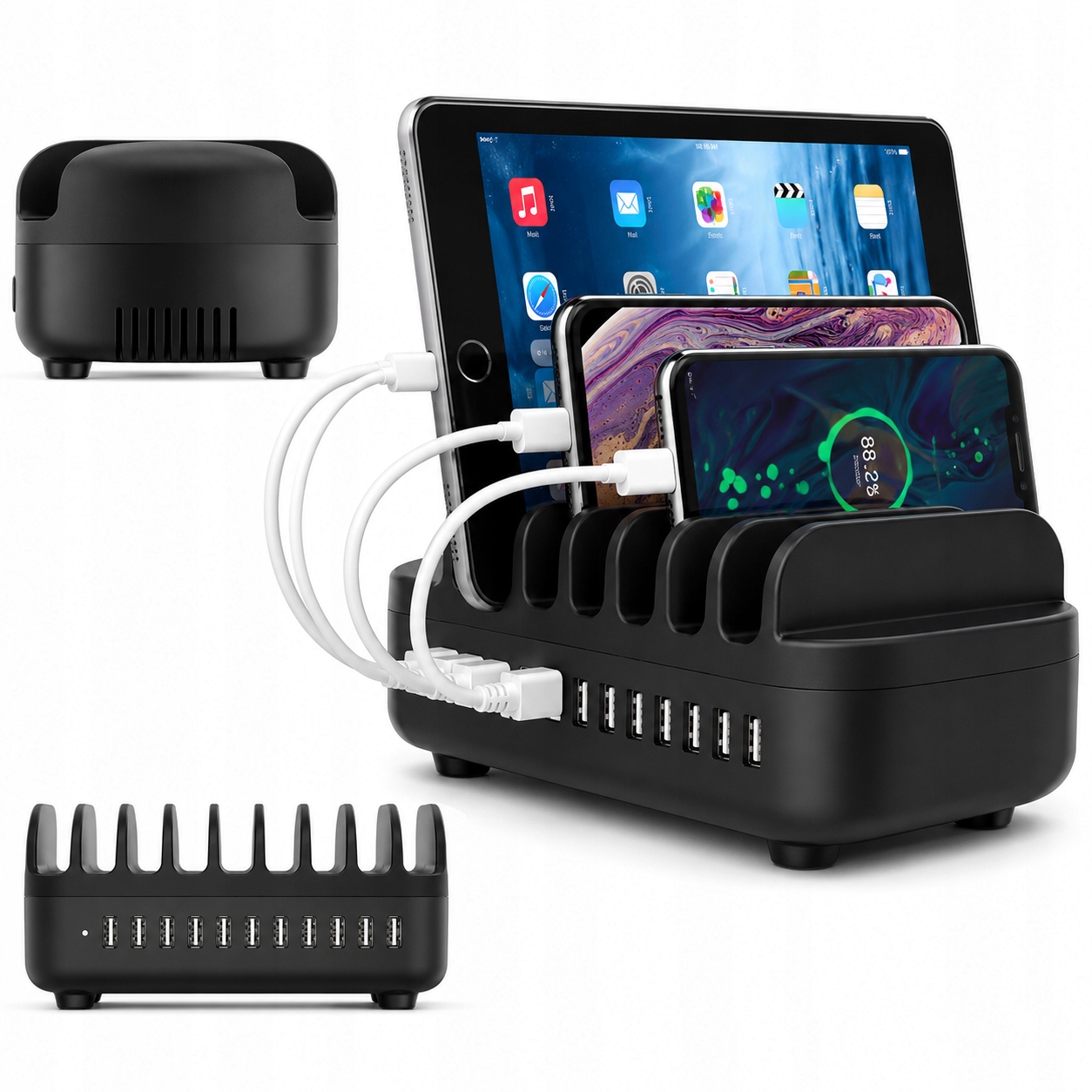Nabíjacia Stanica Pre Telefóny Tabletov Výkonná 10v1 120W Usb-a 2.4A Orico