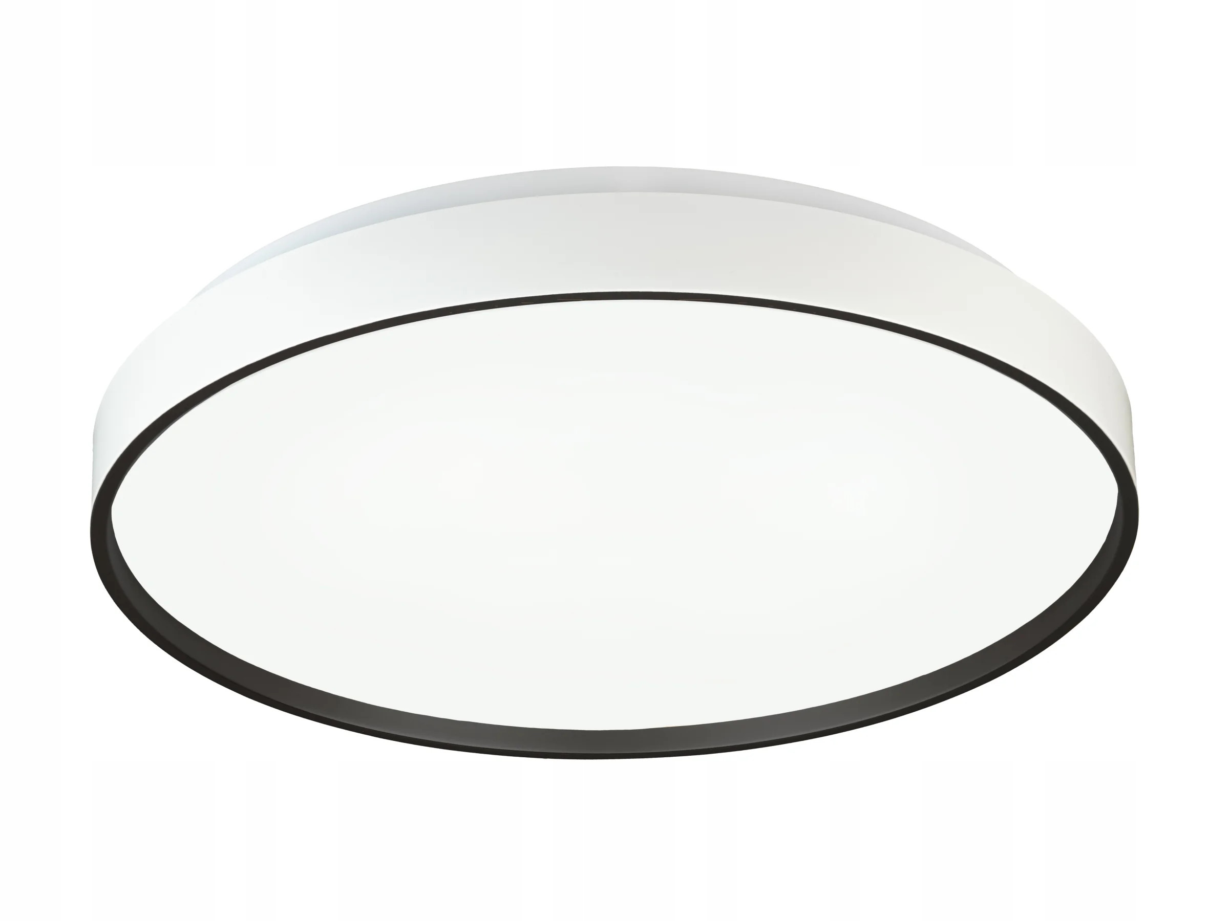 Kulaté stropní Led svítidlo Jupiter, 38 x 10,3 cm, bílé s černým okrajem