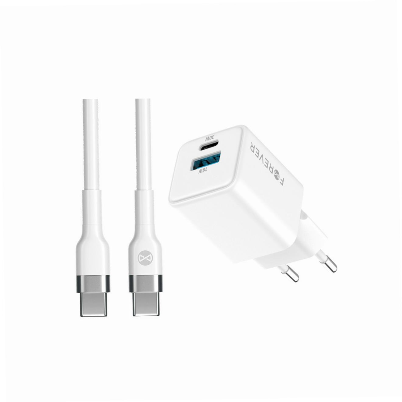 Szybka ładowarka GaN 30W Usb i Usb-c z kablem do Samsung Galaxy M31