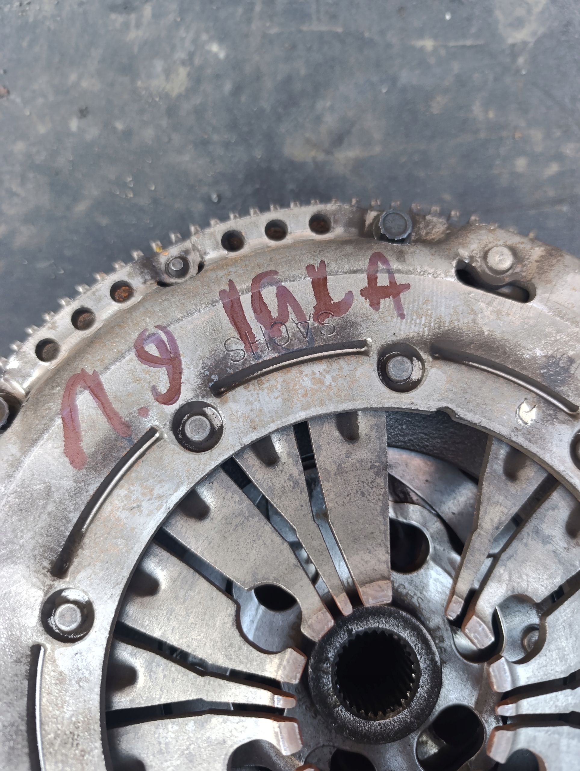 VW T5 1.9 TDI DWUMASA wheel flywheel clutch