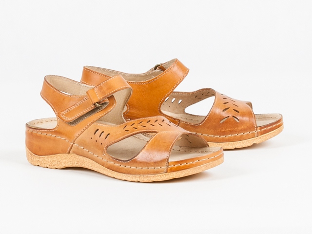 But-bal 553 dámské sandálky Polské hnědé 37