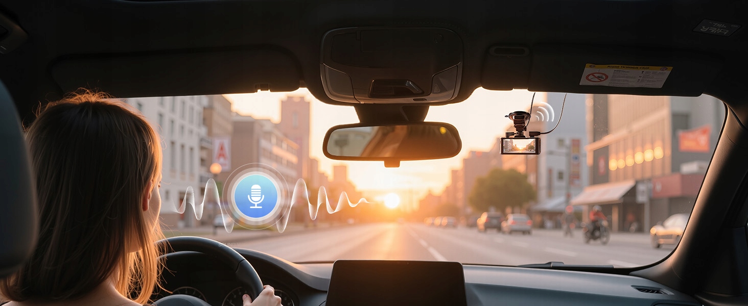 REDTIGER 4K Kamera Samochodowa Przód Tył Dotykowy Ekran GPS WiFi 128GB — miniatura 16