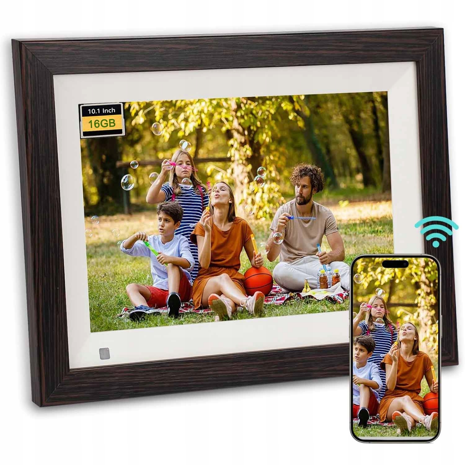 Rámeček Digitální Na Fotografie Frameo 10,1" Fotorámeček Kvalita Videa Polsko Hd Foto