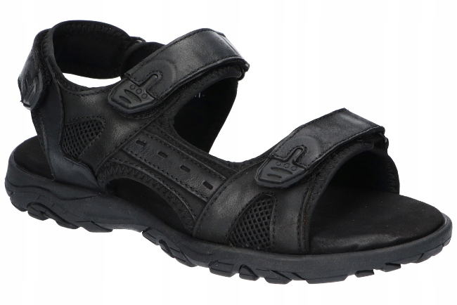 American Club CY145 Originální Pevné Nazouváky Pánské Kožené Sandály Bk 43