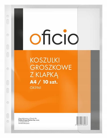 

Koszulki obwoluty z klapką A4 10 sztuk uniwersalne