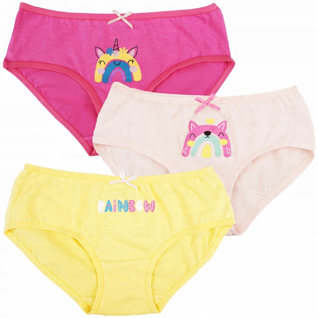 

Figi majtki dziewczęce Rainbow 3PAK r.98/104