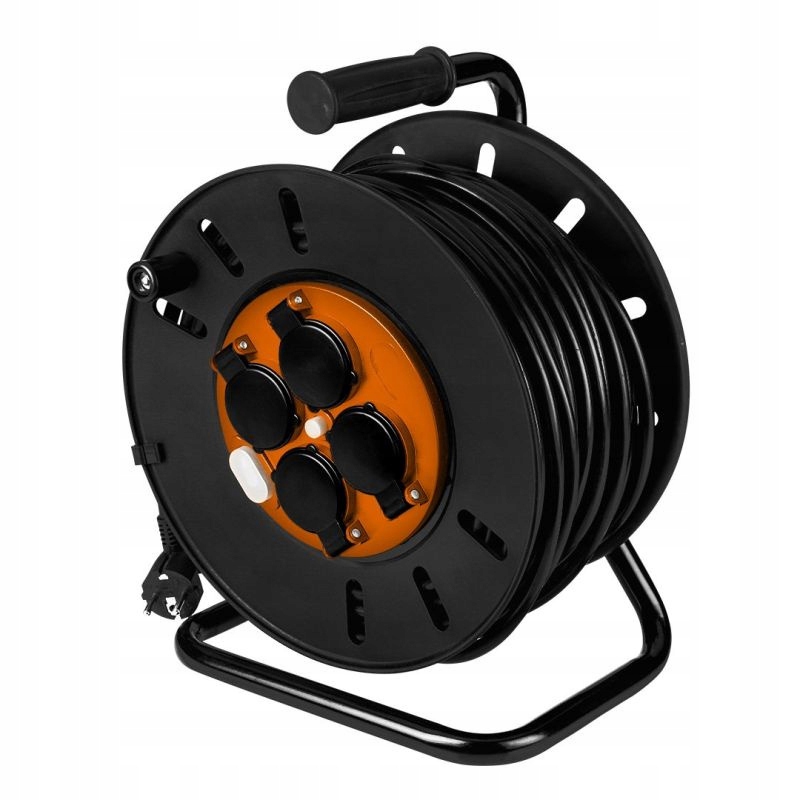 Predlžovací Kábel Bubnový 40M 3x2.5mm2 IP44 E/f Do 3600W 4 Zásuvky Neo Tools