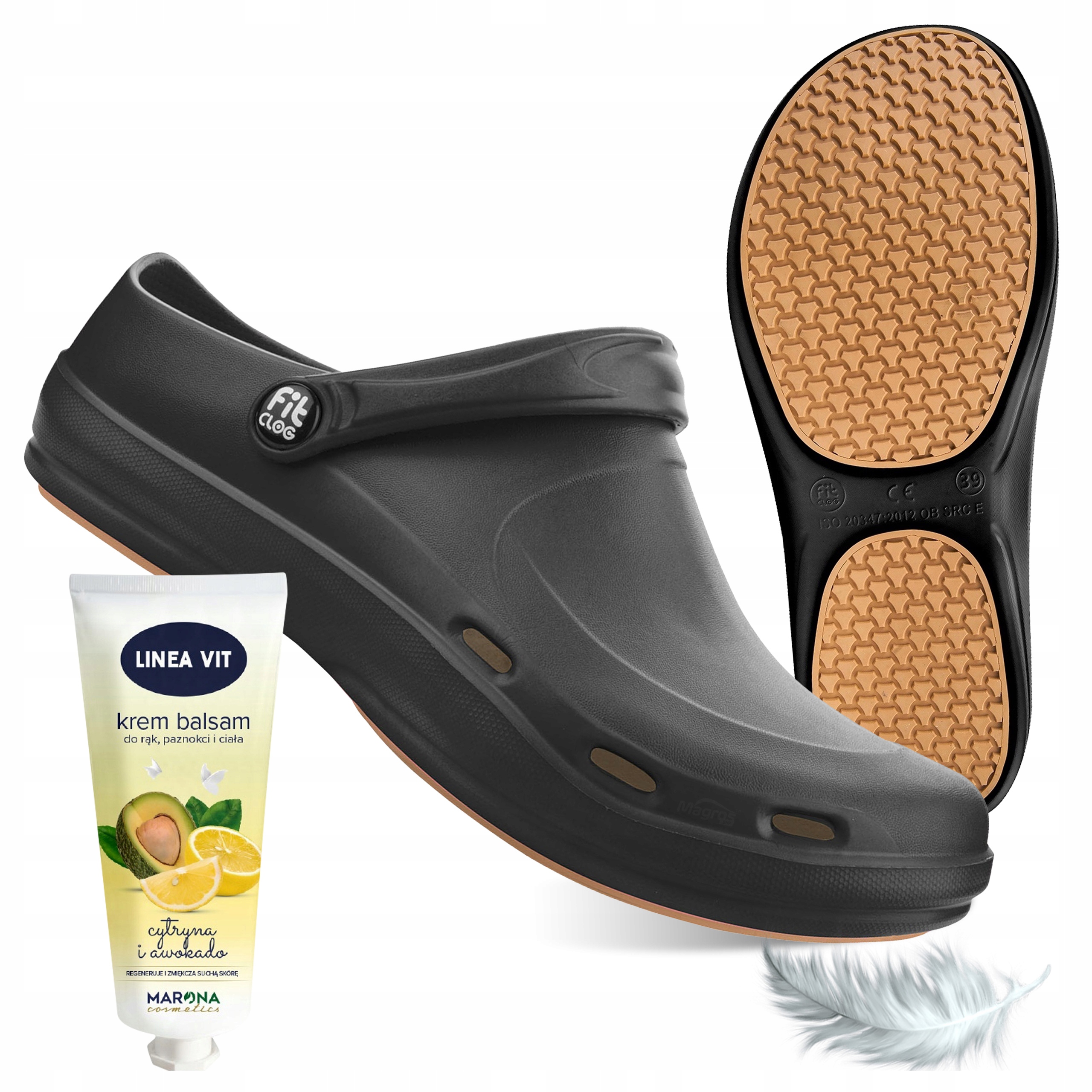 Lékařské pantofle Kosmetické chodítka Pěnové Ultra Lehké FitClog Basic 39