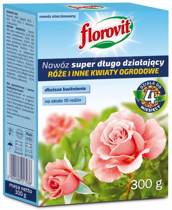 

Florovit Nawóz Kwiaty Róże długo działa 300 g