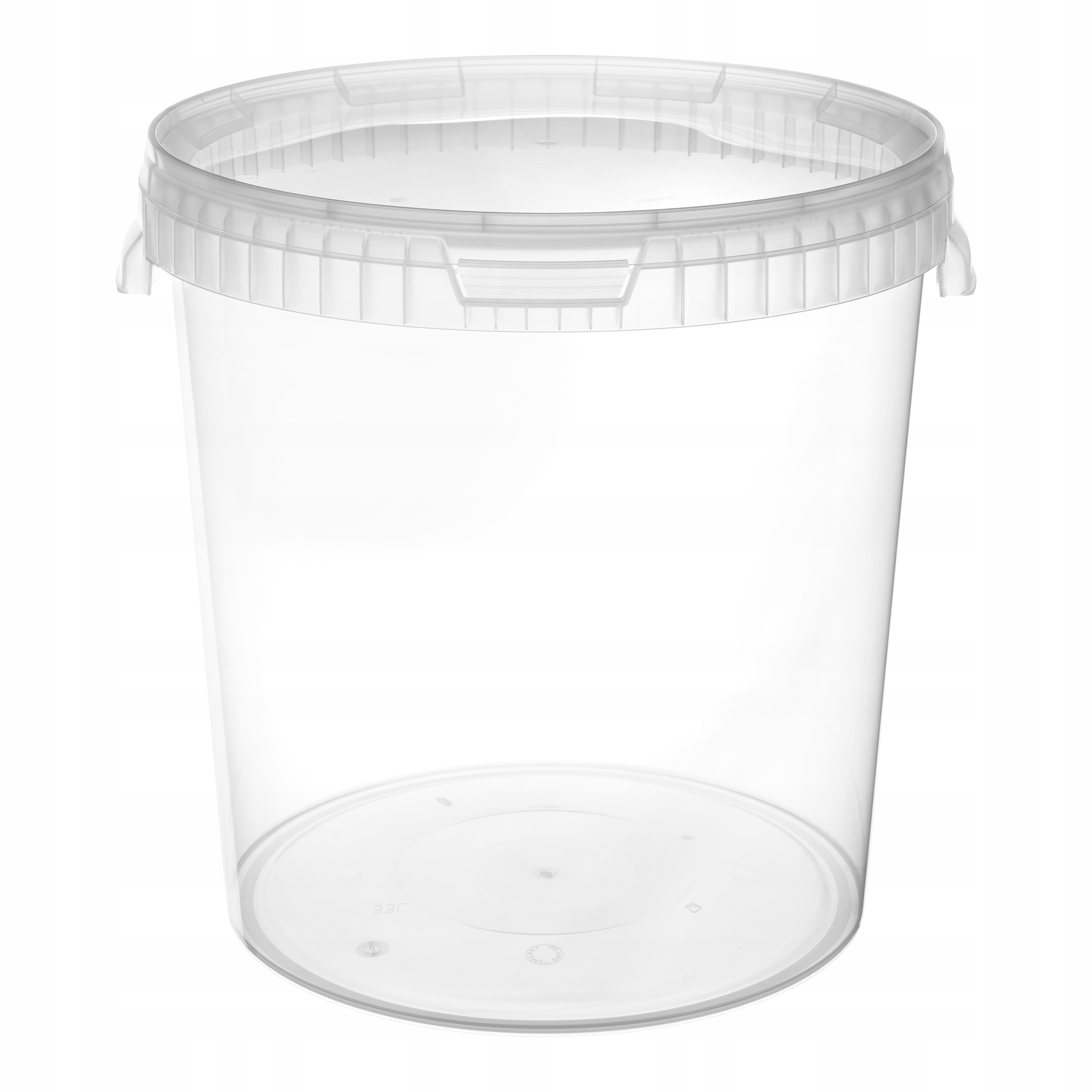 Garronda Wiadro z pokrywą 30 L na żywność 20 Szt. Transparent GD-0072