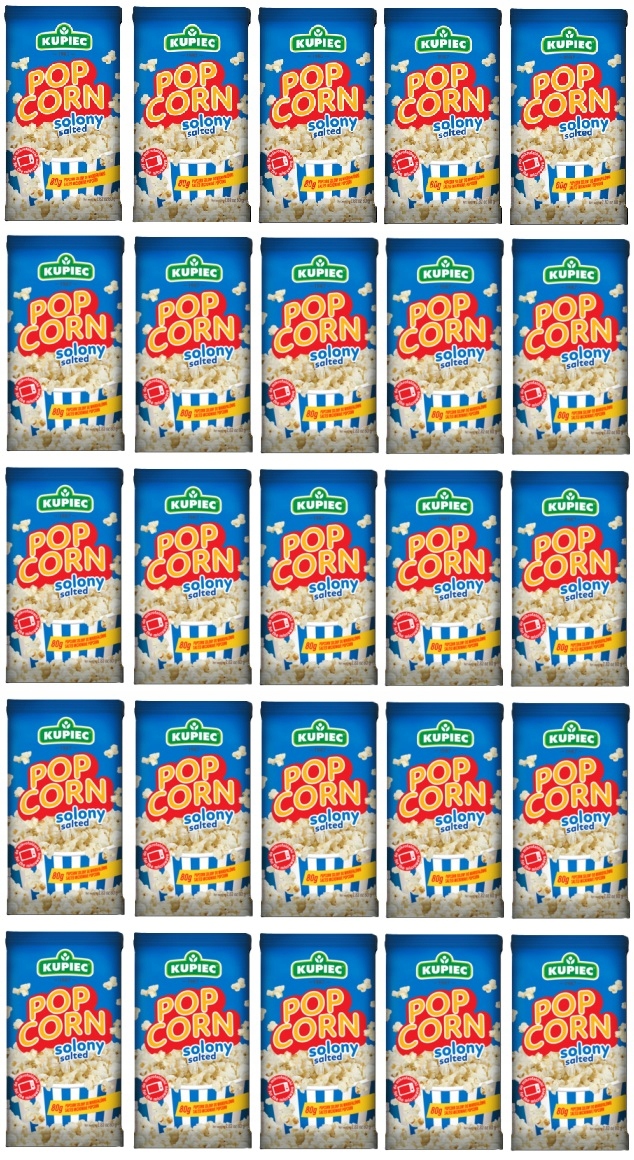 Levně 25 x 80 g Kupiec Solený popcorn Karton
