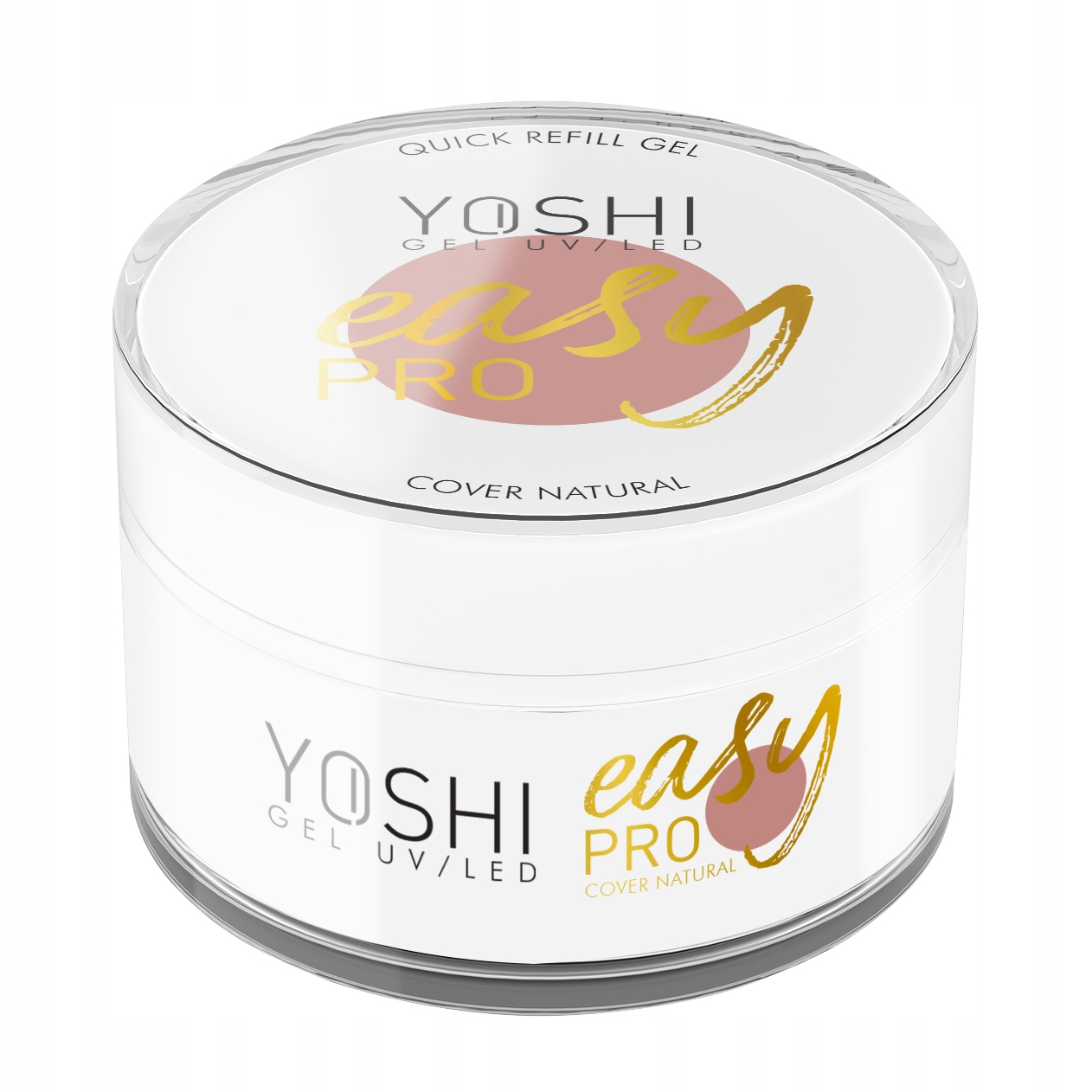 Yoshi Żel Easy PRO Gel UV LED COVER NATURAL 15 ml Rodzaj podkładowy, budujący