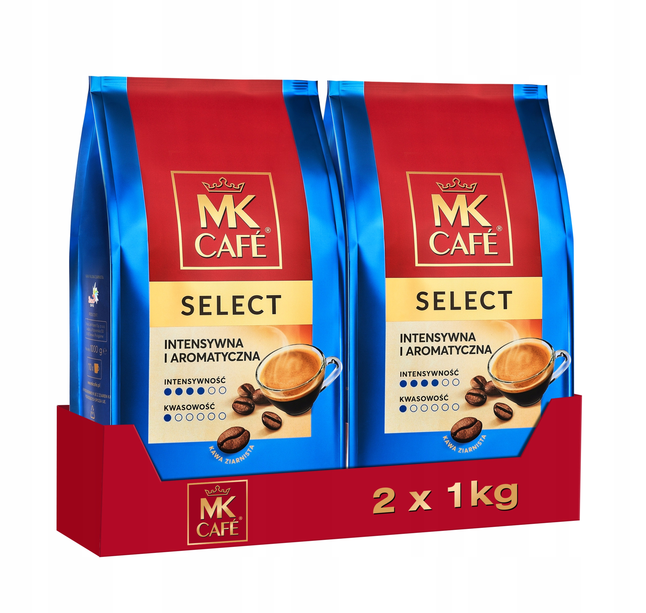 Mk Cafe Select káva 1000 g sada 2 kusů