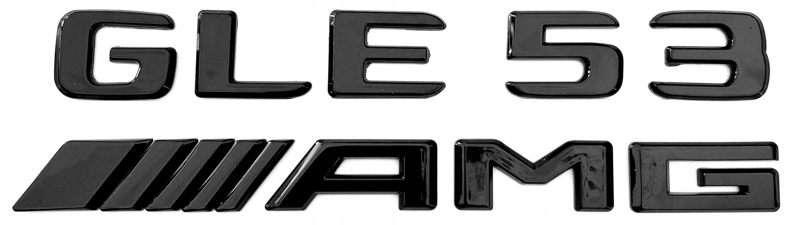 Mercedes Gle 53 Amg emblém značka logo nápis čierny