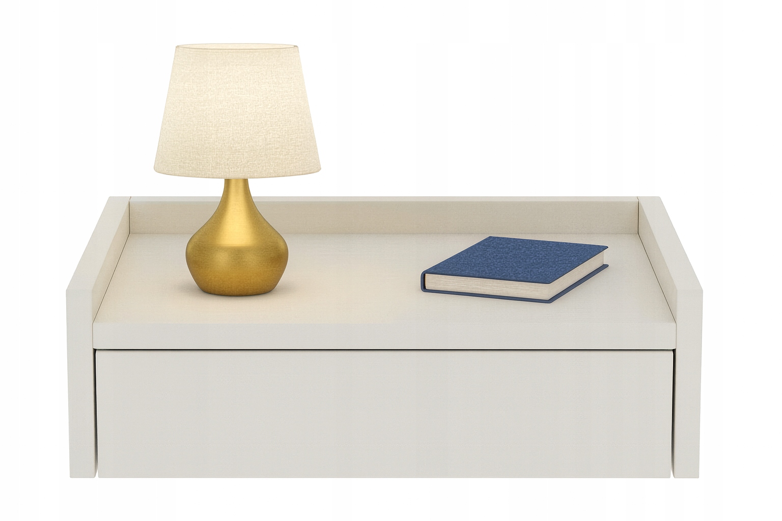 Noční stolek závěsný Nuvia 45 kašmír, nástěnná závěsná skříňka do ložnice 45x35